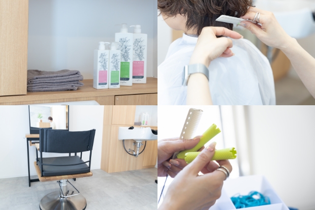 ヘアサロンの様子
